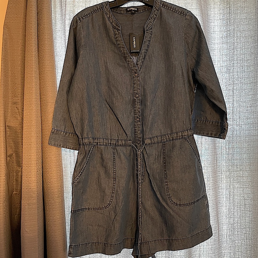 Women’s chambray romper